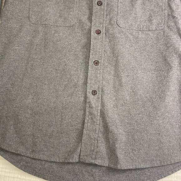 Men’s Moose Creek Long Sleeve Gray Button Up Heavy Shirt Size Large Outdoor - Picture 5 of 16